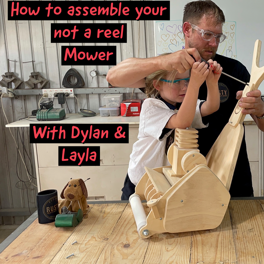 Load video: How to assemble a #notareelmower